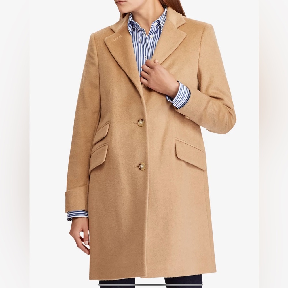 Lauren Ralph Lauren Camel Reefer Coat
